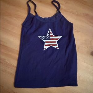 Modern Lux Navy Lace Tank Top